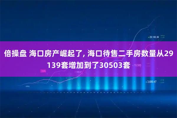 倍操盘 海口房产崛起了, 海口待售二手房数量从29139套增加到了30503套